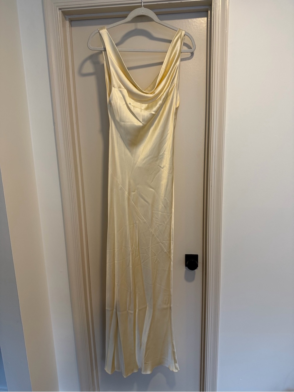 Mirror Palais Plunging Back Cowl Dress in Butter Size Medium NEW! New with tags! - Picture 4 of 8